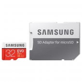Карта памяти 32Gb MicroSD Samsung EVO PLUS Class 10 + SD adapter (MB-MC32GA/RU)