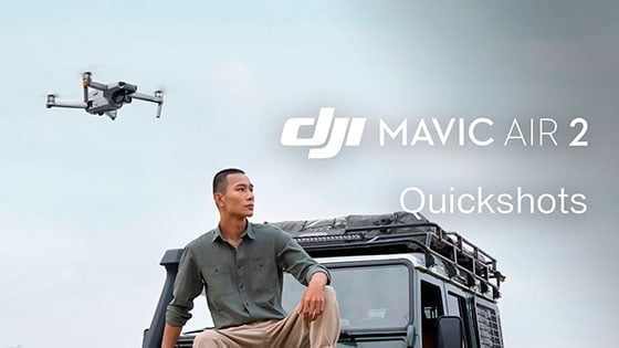 DJI Mavic Air 2 - Как легко создавать кинематографические кадры с режимом QuickShots (на русском)